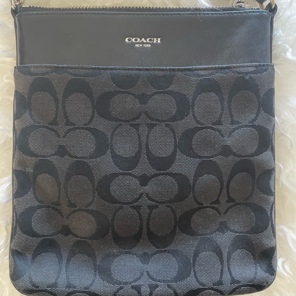 Coach Crossbag in Black 8” (L) x 7.5” (W)